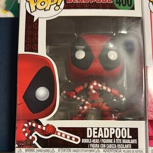 Funko Pop Deadpool with Candy Cane Bobble-Head